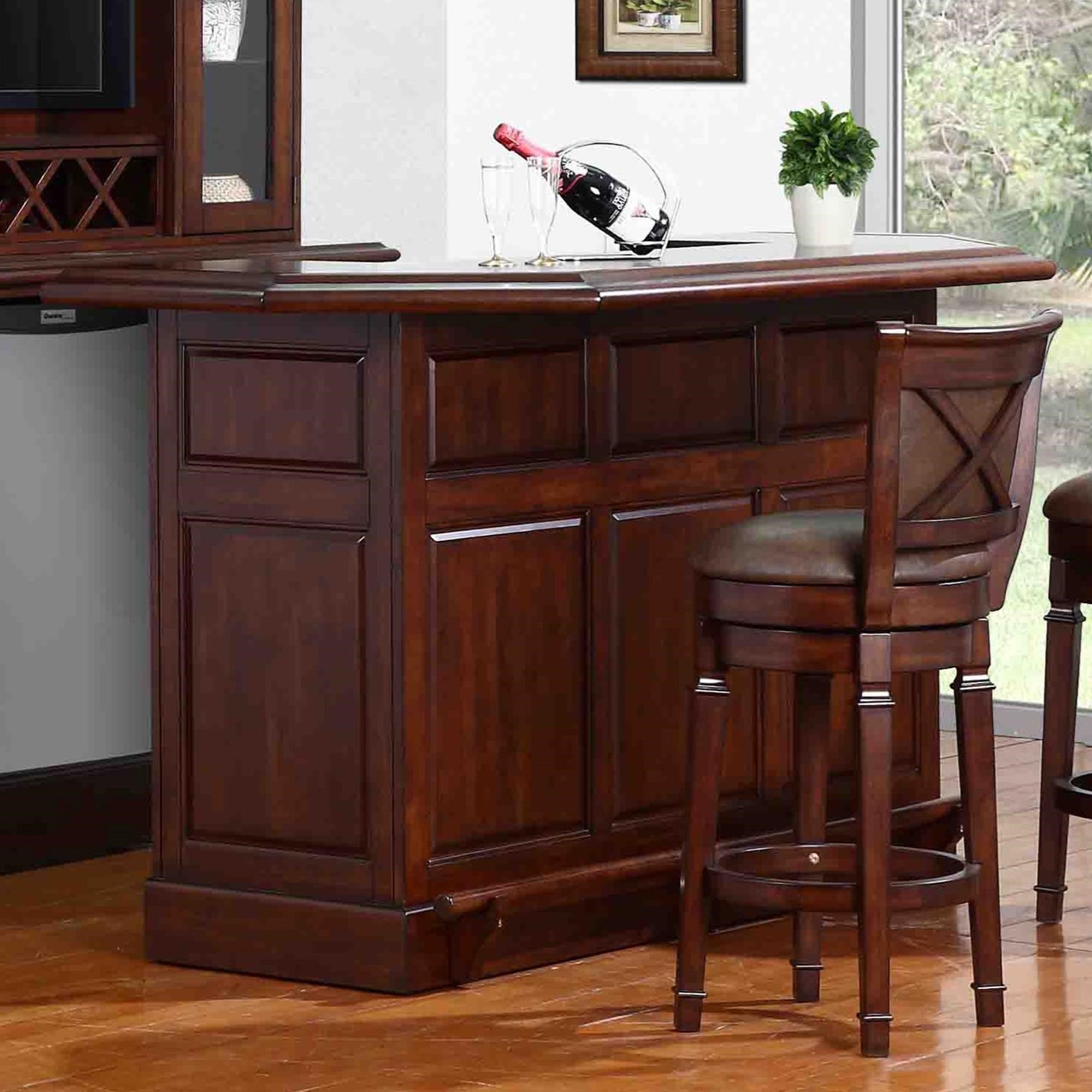 E.C.I. Furniture Belvedere0411 Bar with BuiltIn Wine Rack Wayside